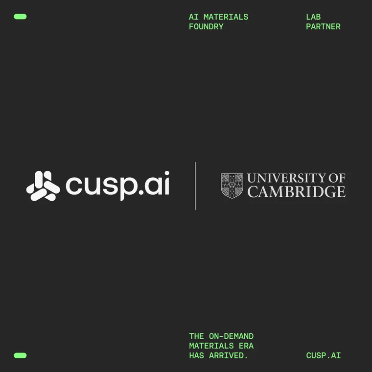 Department of Materials Science & Metallurgy joins the founding lab network of CuspAI’s AI Materials Foundry media image