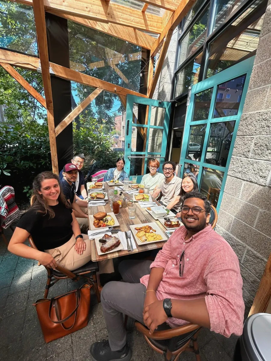 Lunch at Portage Bay Cafe with Dr. Emma Kaeli from Stanford.