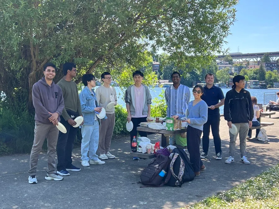 Group picnic at the Seattle waterfront